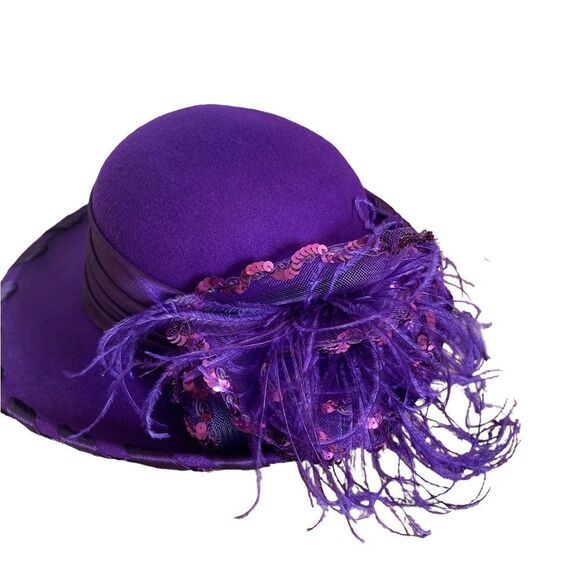 Something Special Purple Wool Hat - Picture 2 of 7